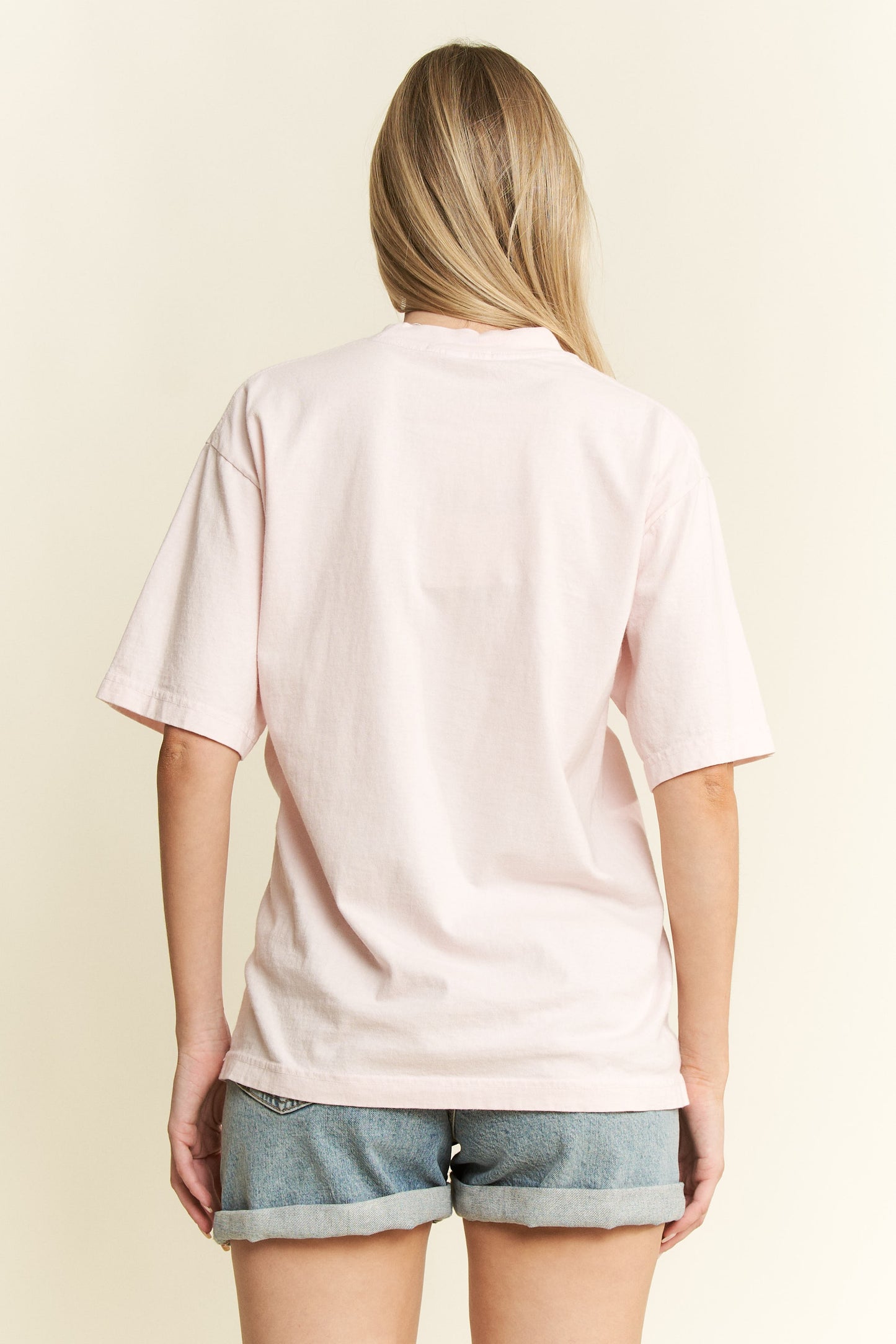 SIDE CHEETAH GRAPHIC ROUND NECK  SHORT SLEEVE T-SHIRT